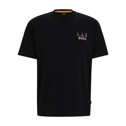 CAMISETA NEGRA TEE RECORDS BOSS
